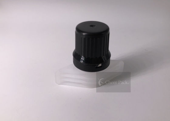 أسود اللون البولي ايثيلين تويست صنبور كاب 9.6mm للوقوف الحقيبة